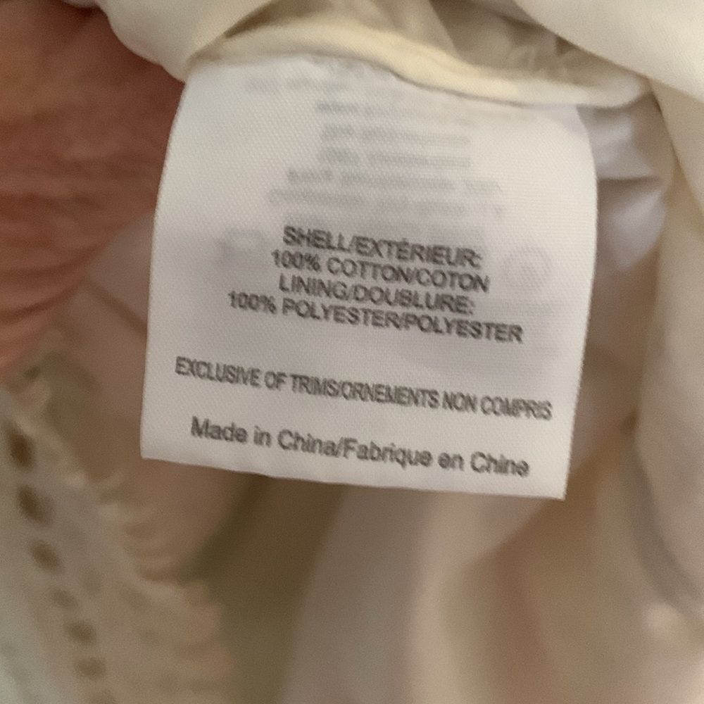 Tory Burch white crocheted short sleeve shift dress - Picture 12 of 12